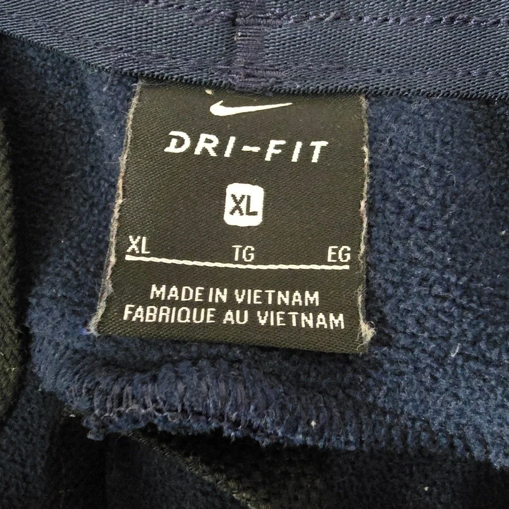 Nike Training Pants Mens XL Navy Blue Therma-FIT Zippered Cuffs Joggers